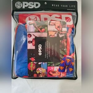 PSD Men's Superman Boxer Briefs - Red and Blue